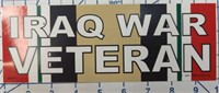 Iraq war veteran bumper sticker