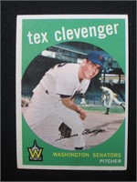 1959 TOPPS #298 TEX CLEVENGER SENATORS