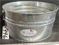 S&K Ware Galvanized Tub 21.5" Dia x 11 Deep