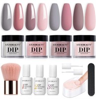 New AZUREBEAUTY Dip Powder Nail Kit, 4 Colors