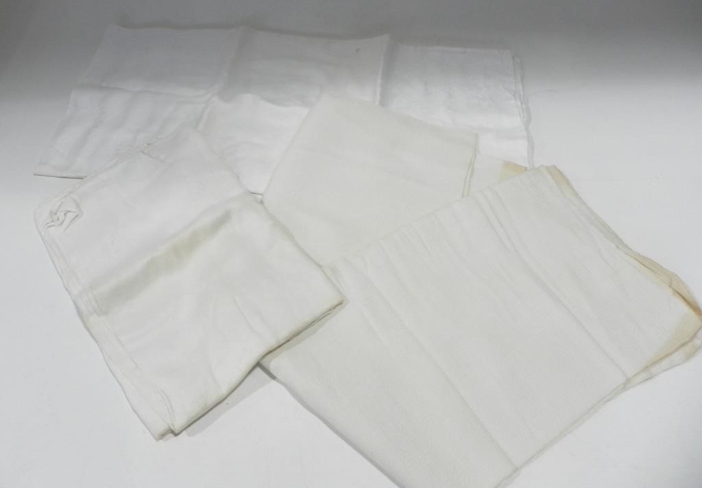 3 WHITE PATTERNED SHEETS