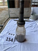 Vintage Glass Motor Oil Bottle