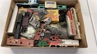 Huge lot of HO scale railroad cars that need work