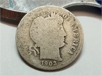 OF) Better date 1903 O silver Barber dime