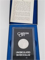 1882 Carson City Morgan silver dollar in GSA Hoard