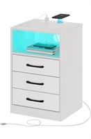 NEW $130 Nightstand with Wireless Charging Station