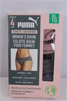 4PACK PUMA WOMEN'S SEAMLESS UNDERWEAR SIZE XL