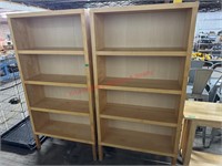 (2) Wooden Book Shelves 36"x 70"x 12"