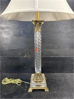 HIGH QUALITY BRASS AND CRYSTAL LAMP