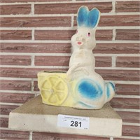 Vintage Vintage Paper Mache Easter Bunny Candy