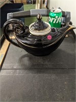 Hall Black Teapot Pottery Pitcher