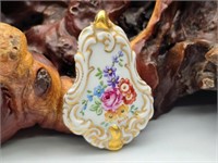 Hand Painted Porcelain Pendant by Honey