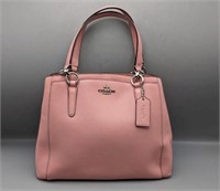 COACH PINK LEATHER TOTE PURSE