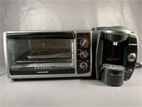 A Black n Decker Toaster Oven & Bosch Tassimo
