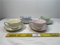 Vintage Rosina Teacups & Saucers China Made in