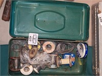 Tackle box and assorted solder wire