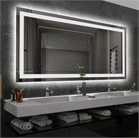 Amorho LED Bathroom Mirror 60''x 36''