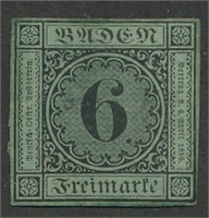 GERMANY BADEN #3a MINT FINE NG