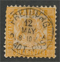 GERMANY BADEN #25 USED FINE