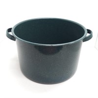 Stock pot green enamel no lid