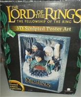 LOTR Fellowship Of The Ring 3D Sculpted Poster 572