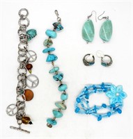 (6) TURQUOISE COLOR/THEME ACCESSORIES