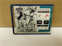 2021 PANINI BOB GRIESE PLAYOFF TICKET CARD
