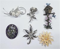 Collection of Vintage Brooches