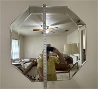 Large Octagon Beveled Mirror