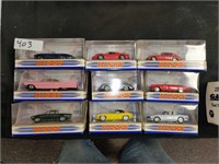 9 NIB Dinky diecast cars