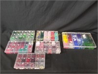Plastic Organizers Filled With Crafting Plastic
