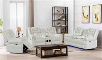 HH713997 Alexa White - 3PC Power Reclining Set