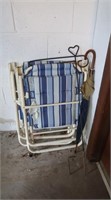 2 Folding Lawn Chairs and More