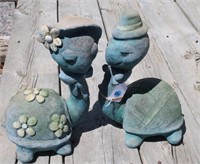 Yard Art - Ceramic Garden Turtles