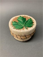 Native Lidded Birch Bark Quill Box