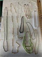 10 vintage necklaces
