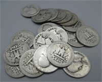 (20) 1930'S Assorted Dates of Washington Silver