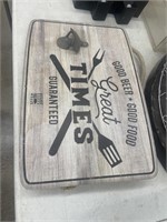 Wooden BBQ Sign