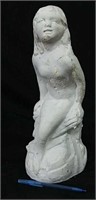 Chalk Ware Mermaid Statue