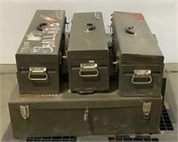(8) Metal Tool Boxes