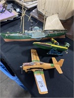 Airplane and Speed Boat Toys.