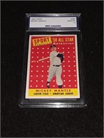 1958 Topps Mickey Mantle GEM MT 10