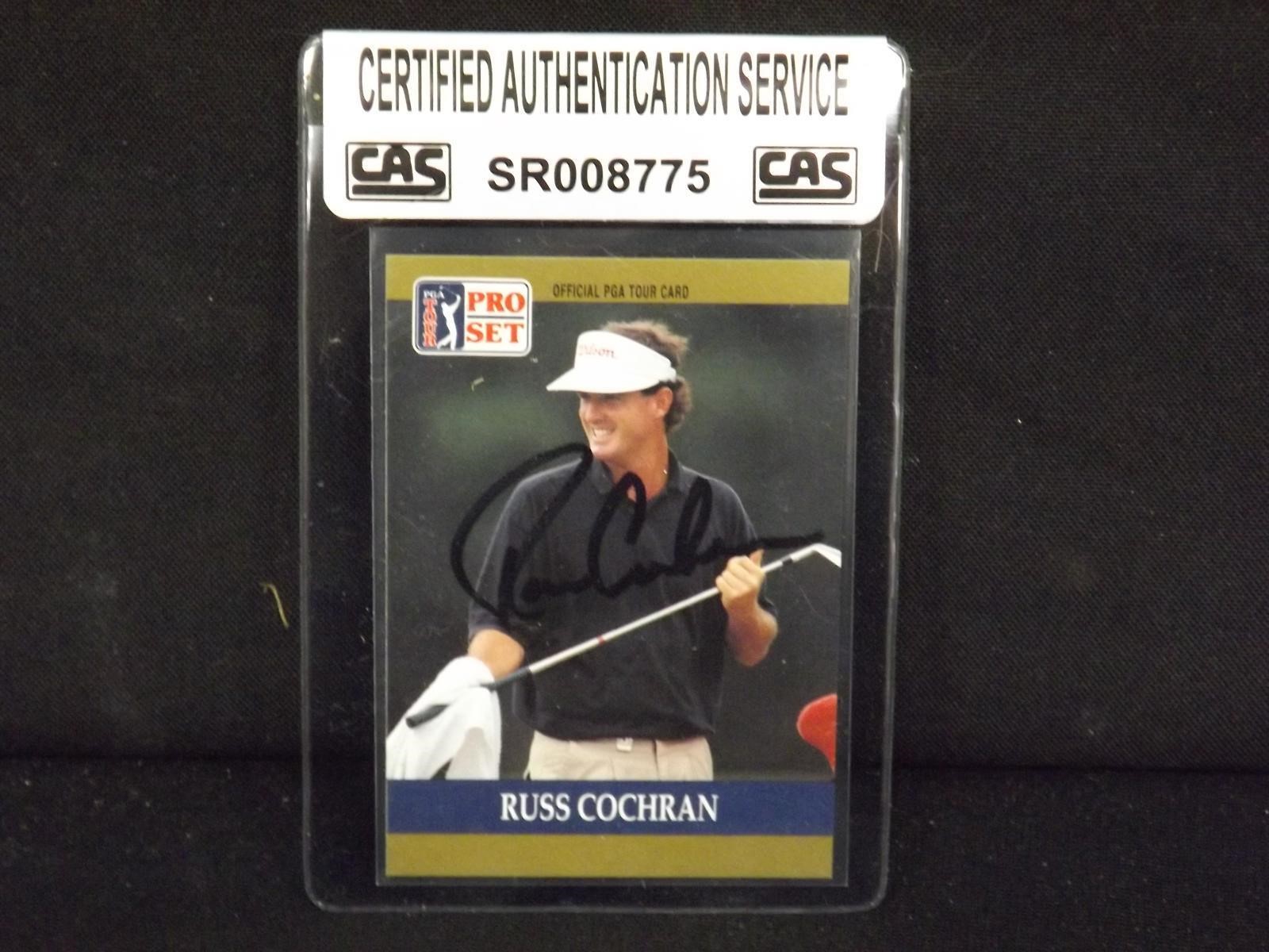 1990 PRO SET RUSS COCHRAN AUTOGRAPH CAS