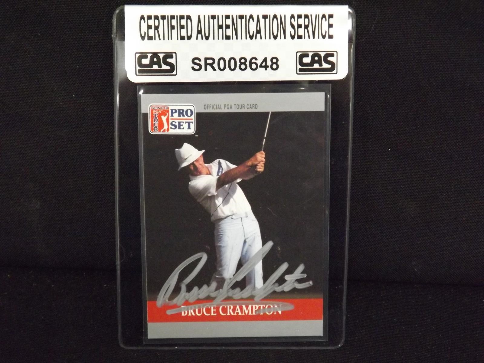 1990 PRO SET PGA BRUCE CRAMPTON AUTOGRAPH