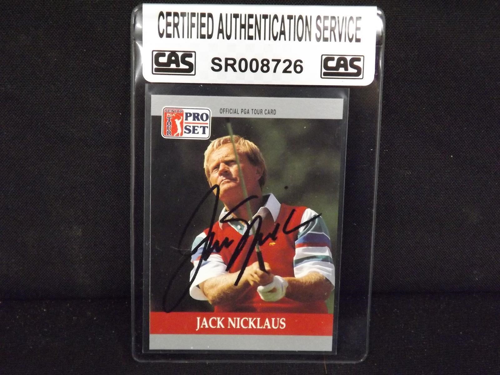 1990 PRO SET JACK NICKLAUS AUTOGRAPH CAS