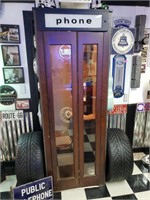 Vintage Phone booth, nothing attached Booth ONLY