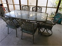 Hampton Bay table & 6 chairs
