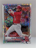 /299 2021 Bowman Chrome Pros Nolan Gorman Confetti