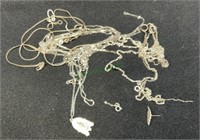 Scrap sterling silver chains, pendants,