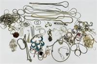 Silver Tone Costume Jewelry Collection- 1.79 lbs